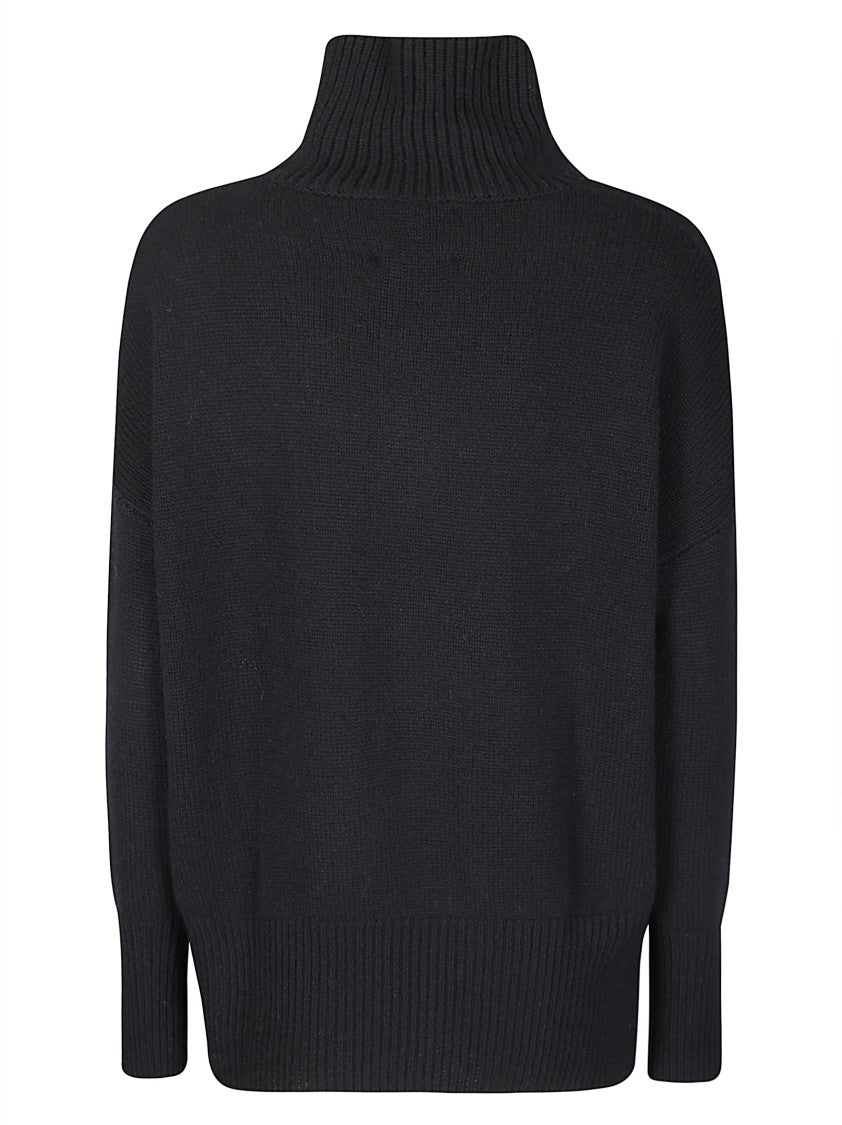 Lisa Yang Asymmetrical Turtleneck Sweater In Soft Cashmere