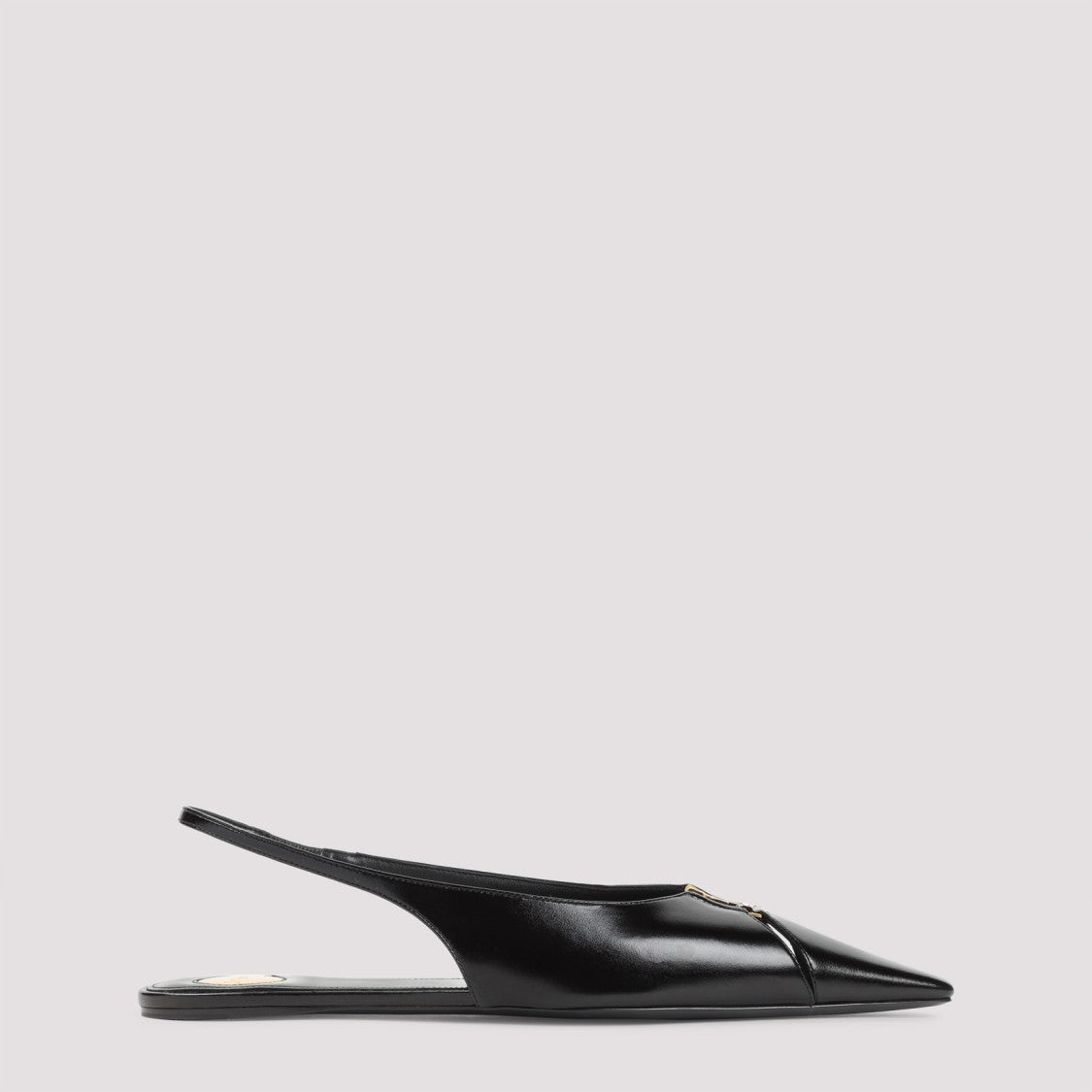 Saint Laurent Black Leather Babylone 00 Sandal
