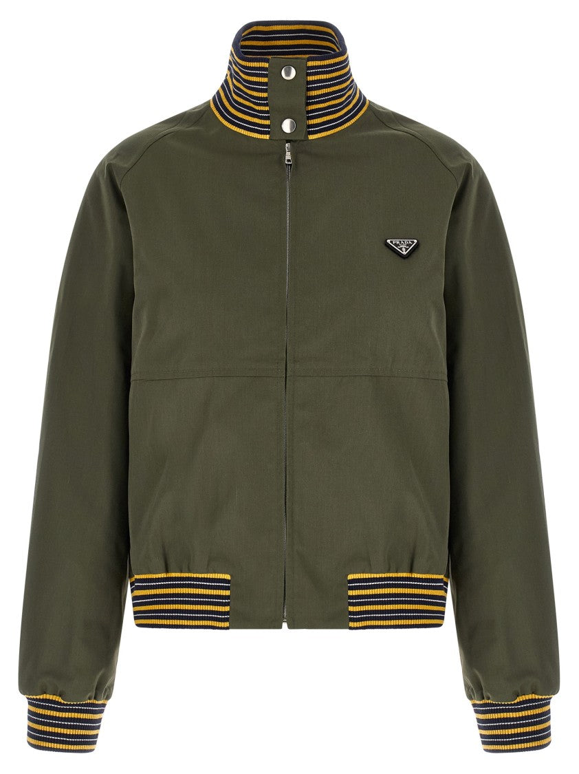 Prada Logo Bomber Jacket