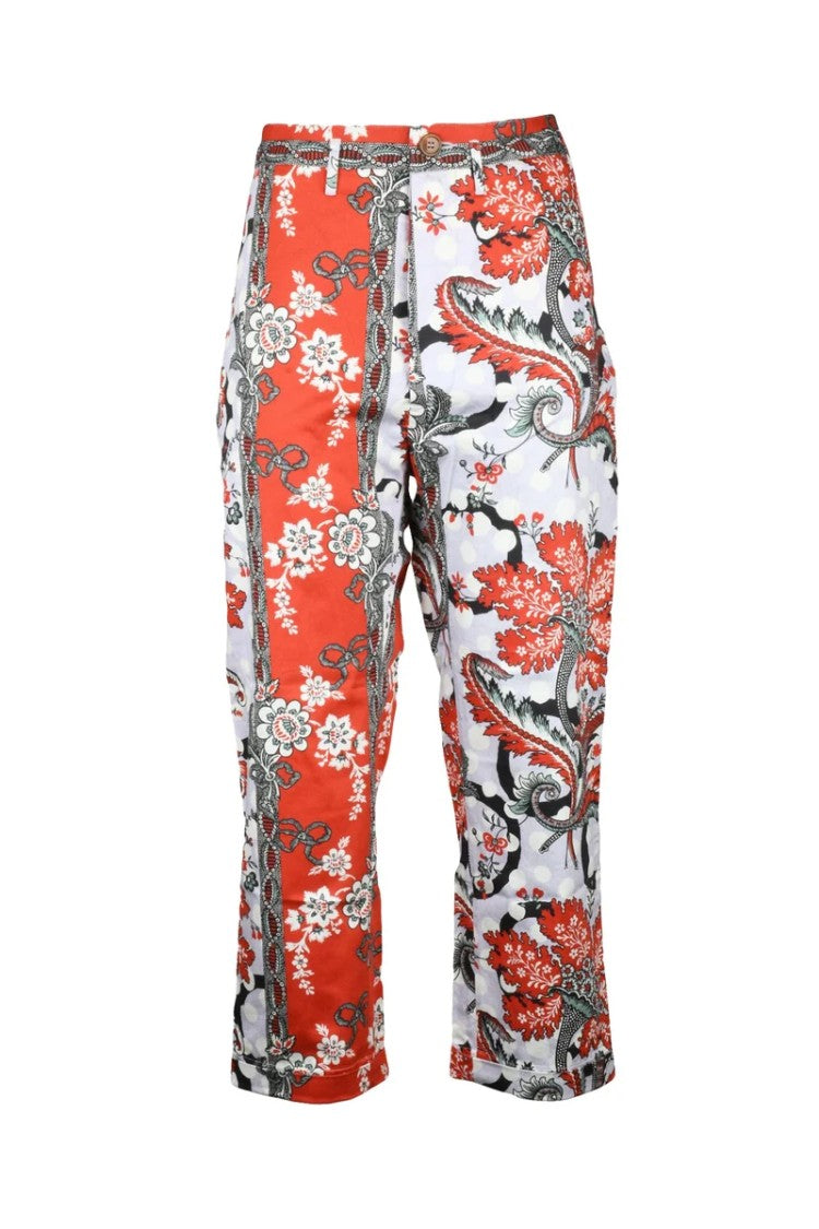 Vivienne Westwood Cropped Cruise Trousers - Red/White