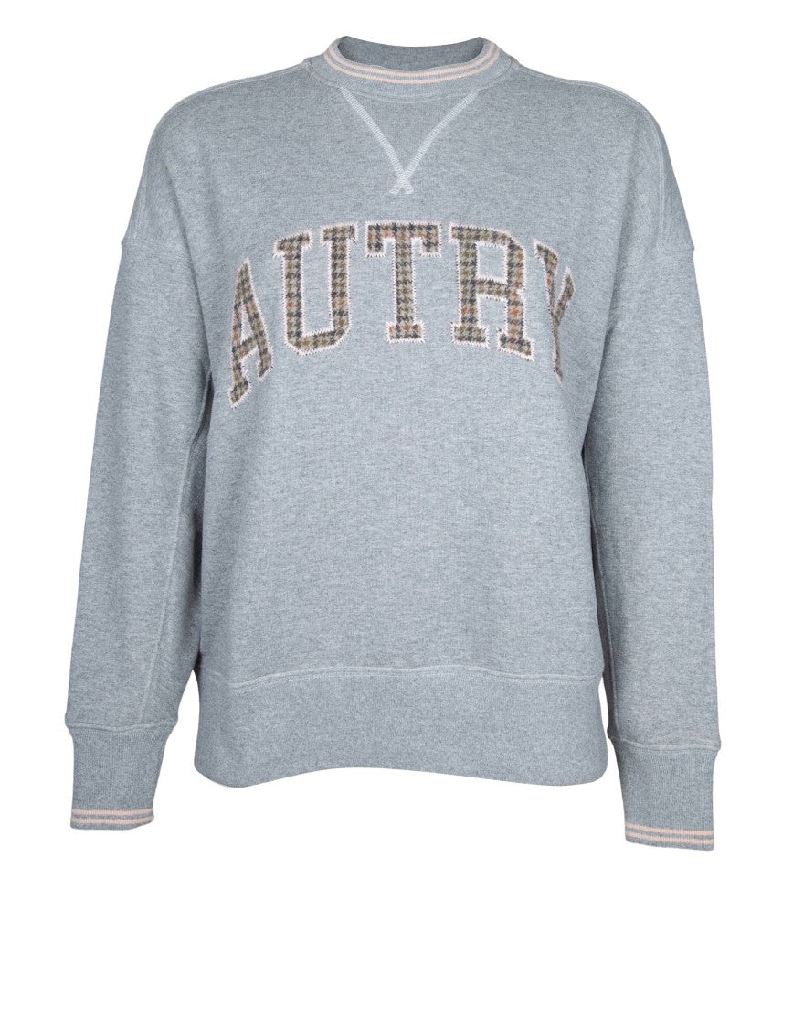 Autry Cotton Sweatshirt With Embossed Logo