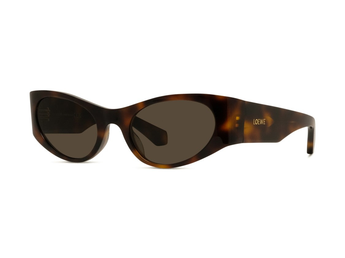 Loewe Lw40196u Bold Cat-Eye Tortoiseshell Acetate Sunglasses