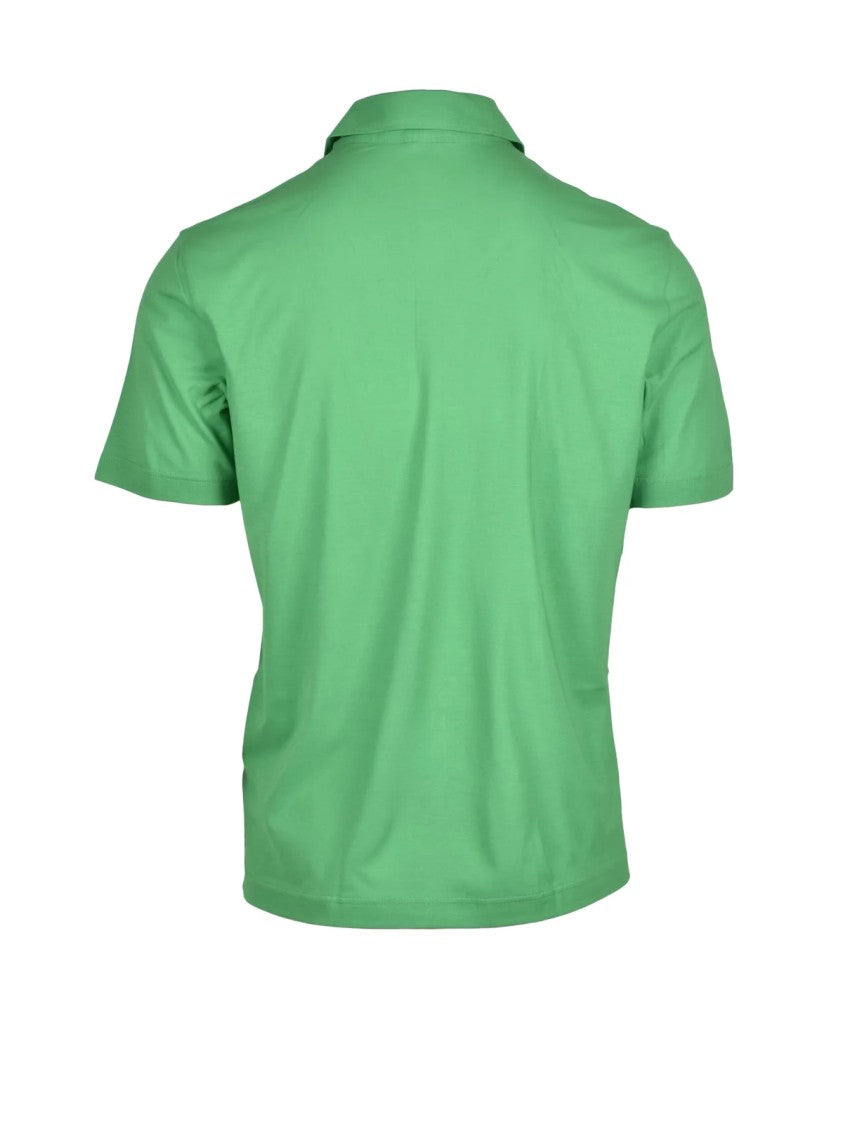 Herno Green Cotton Classic Polo Shirt