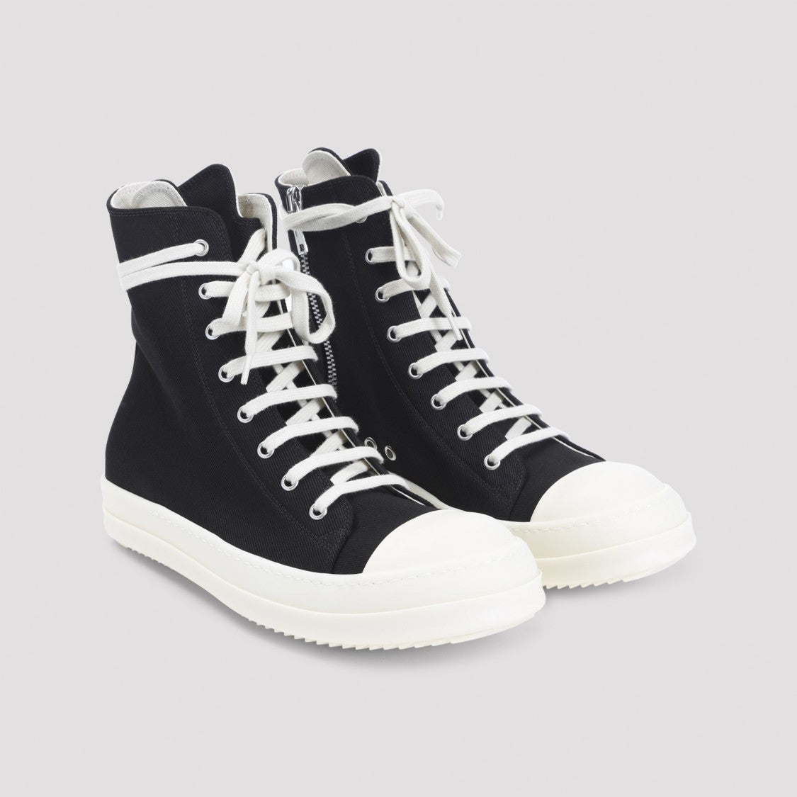 Drkshdw By Rick Owens High-Top Canvas Sneakers