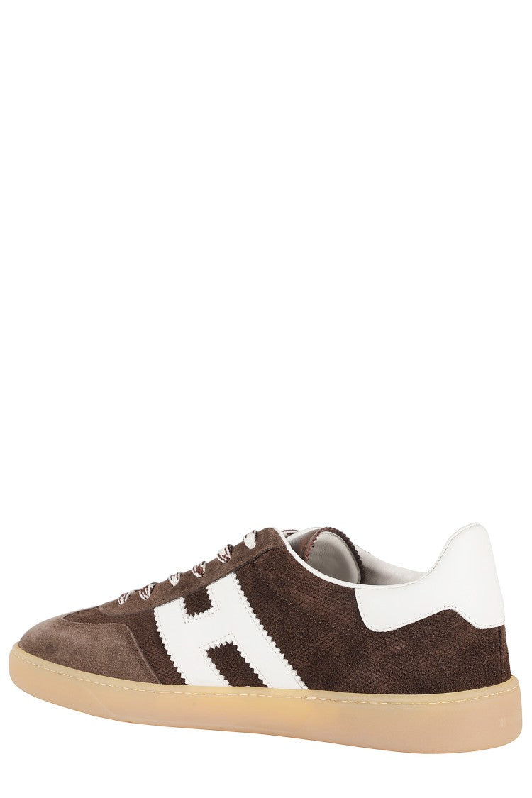 Hogan Brown Cool Laced Suede Sneakers