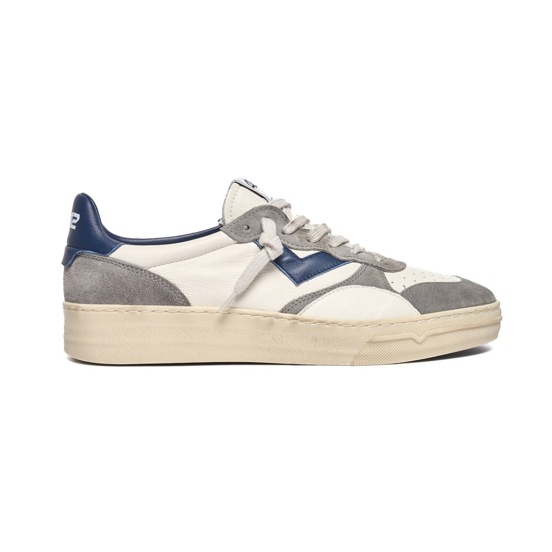 4B12 Minimalist Low-Top Sneakers Leather Suede Panelling