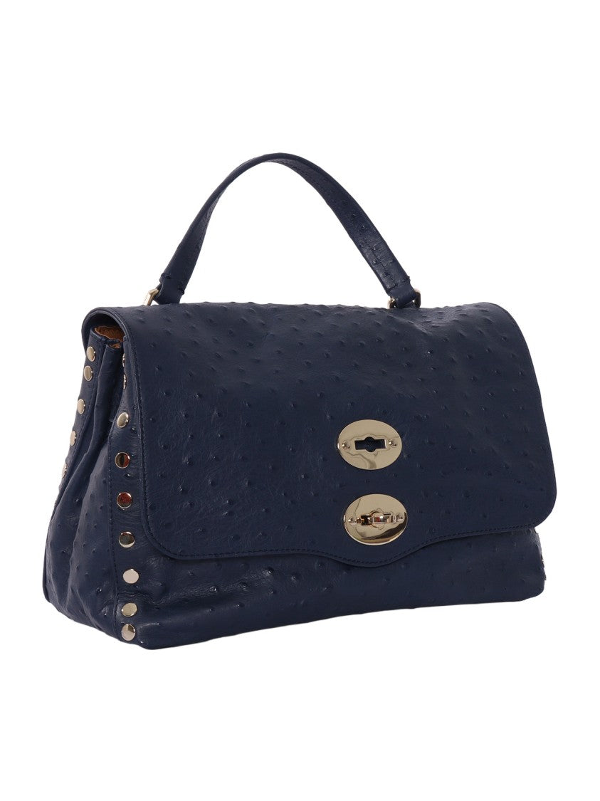 Zanellato Srl Blue Soffio Cactus Textured Shoulder Bag