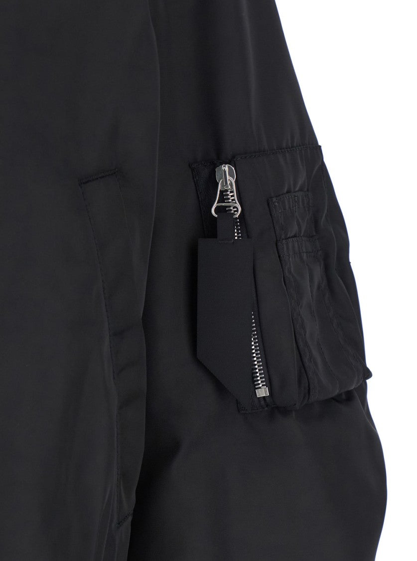 The Attico Black Bomber Jacket