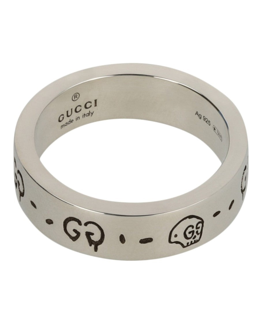 Gucci Sterling Silver Ghost Ring 6Mm