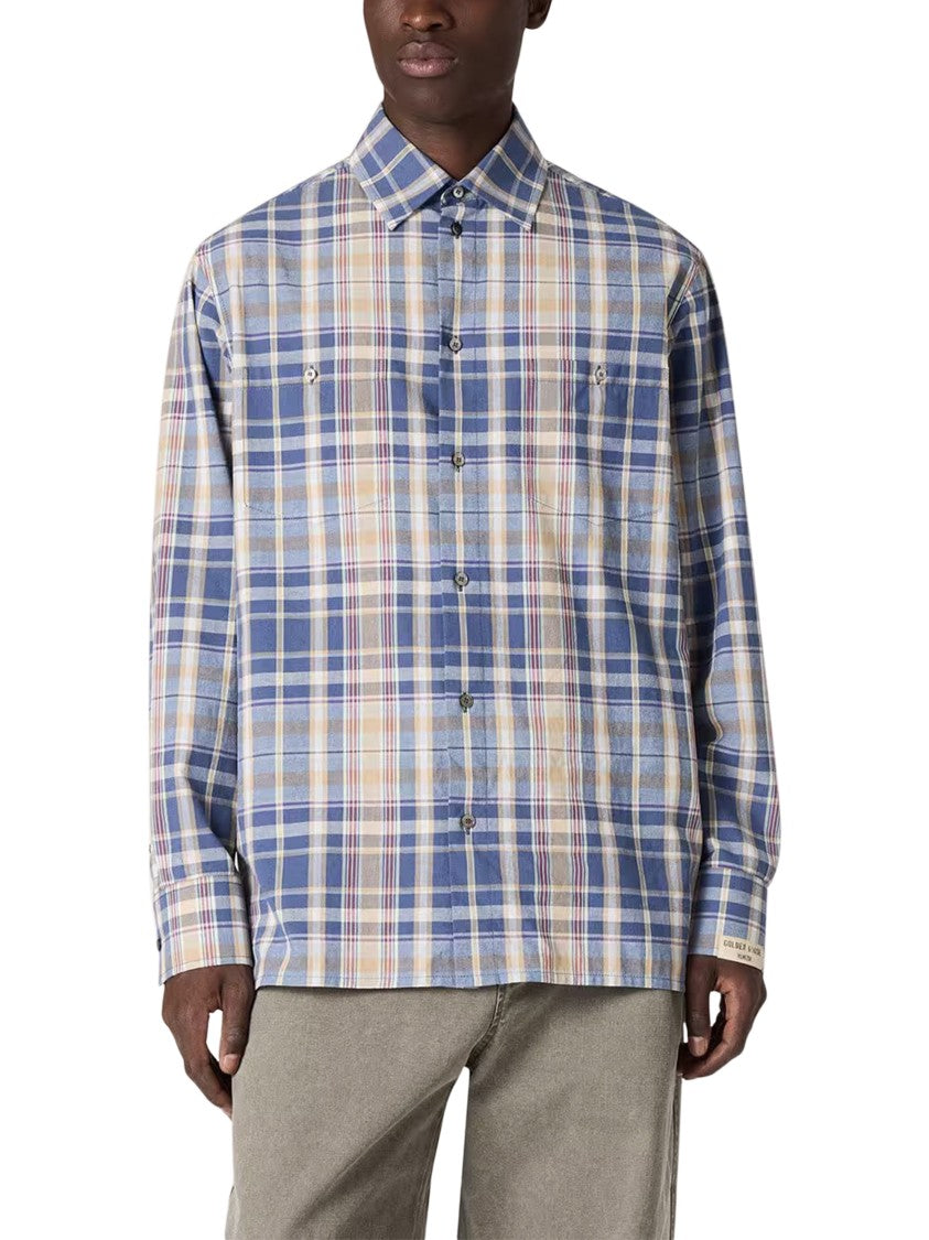 Golden Goose Classic Plaid Shirt With Button-Down Front