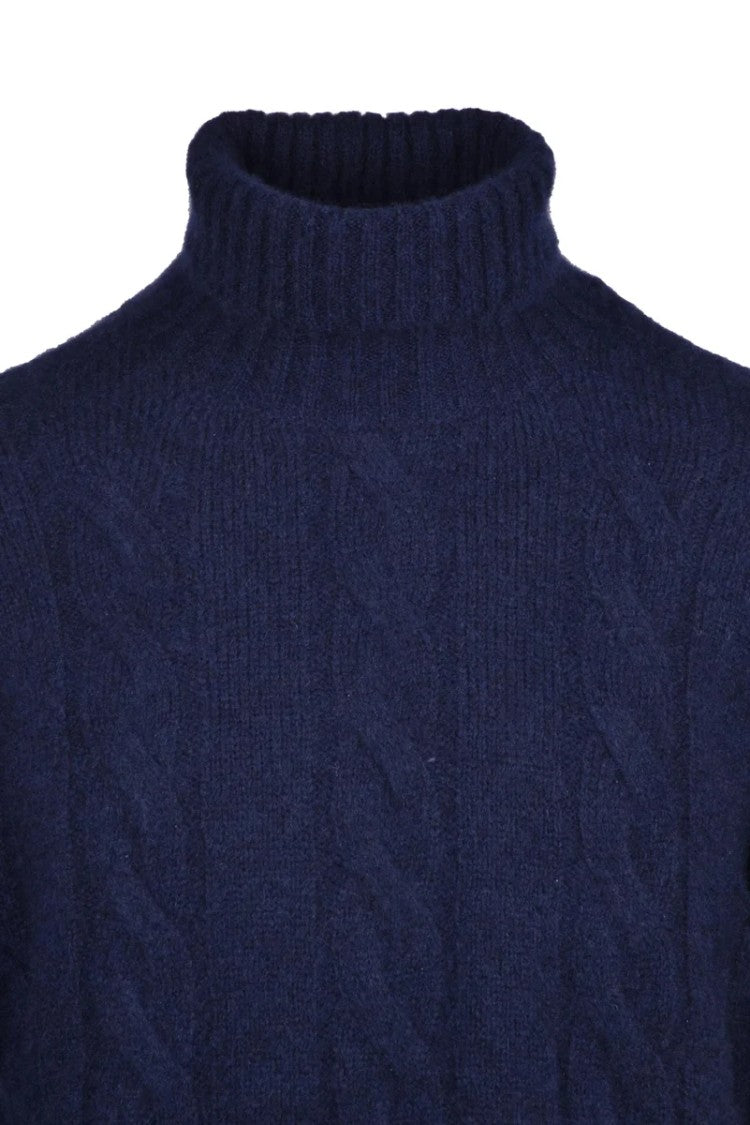 Eleventy High Neck Sweater Cashmere Silk