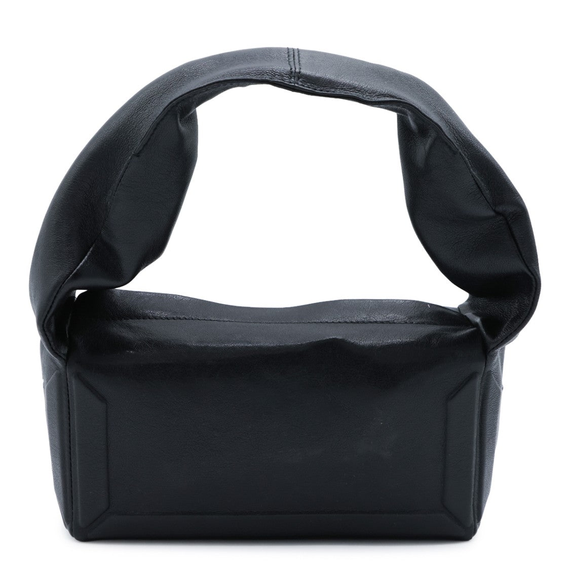 Maison Margiela Structured Black Padded Handle Bag With Minimalist Accents