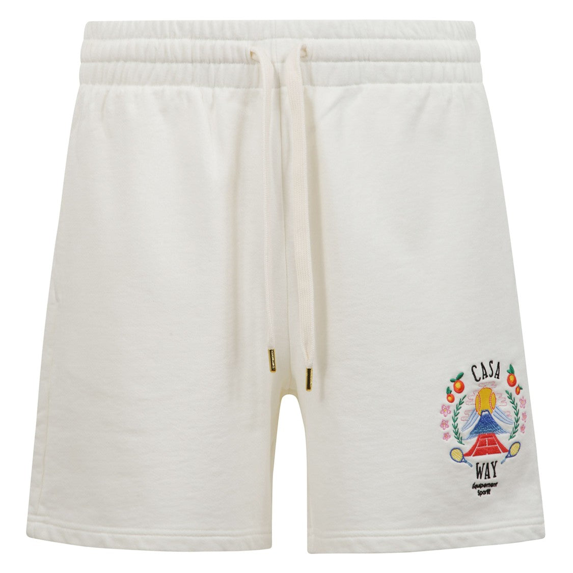 Casablanca Cotton Shorts With Logo Embroidery