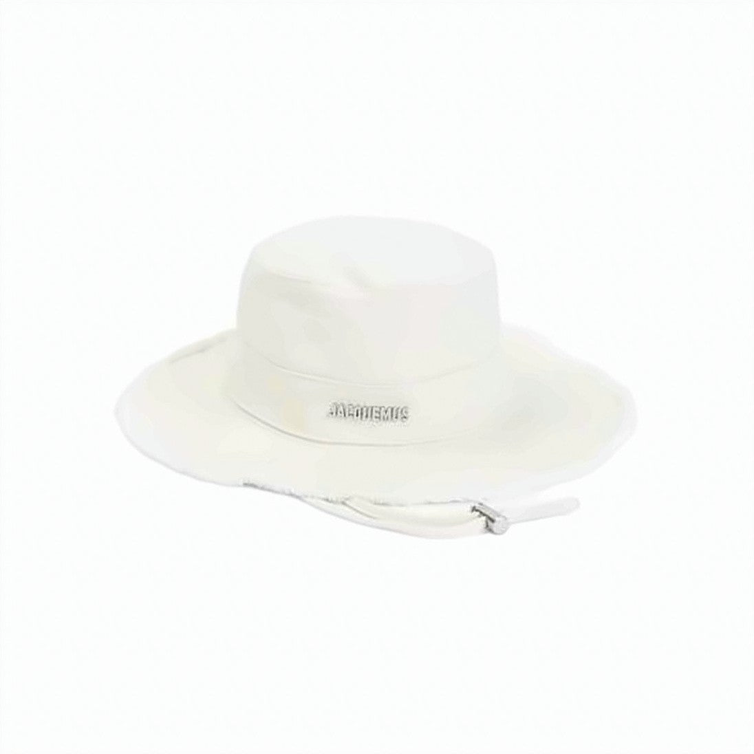 Jacquemus Cotton Bucket Hat With Frayed Brim