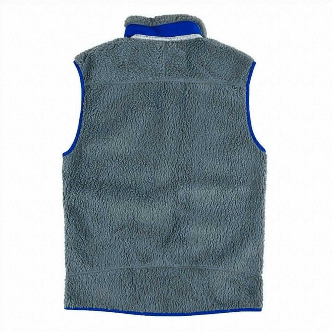 Patagonia Plush Grey Sleeveless Vest With High Collar