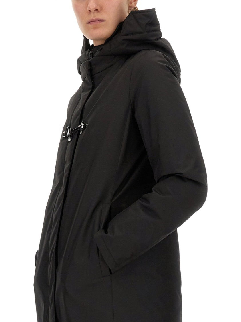Fay Toggle Closure Black Coat