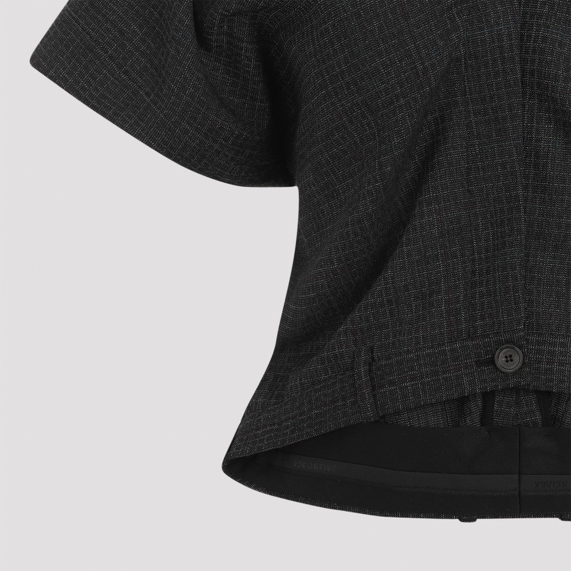 Balenciaga Black Wool Tailored Pants Top