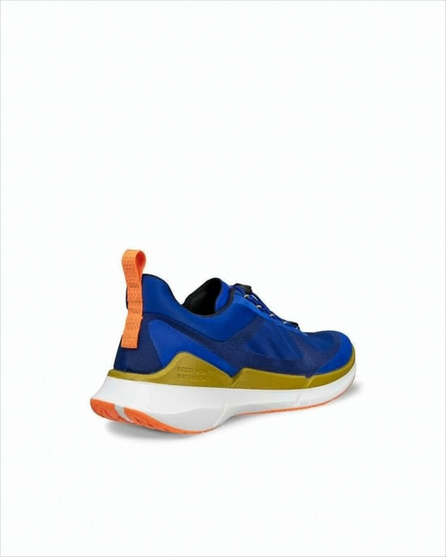 Ecco Sleek Blue Fabric Sneakers