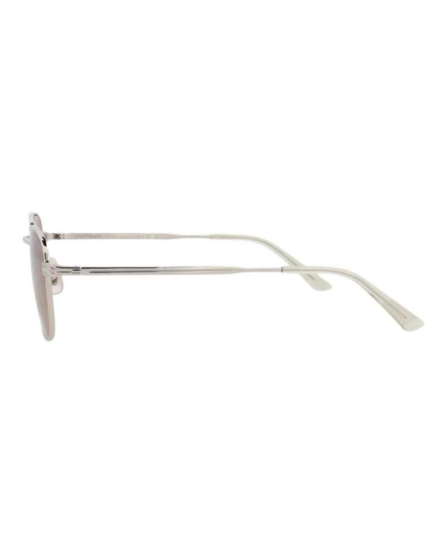 Montblanc Aviator-Frame Metal Sunglasses