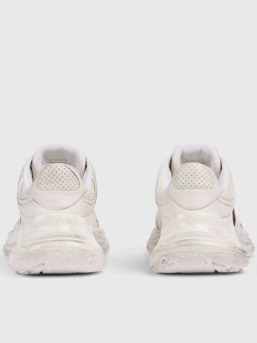 Gucci White 2.0 Chunky Sole Distressed Sneakers