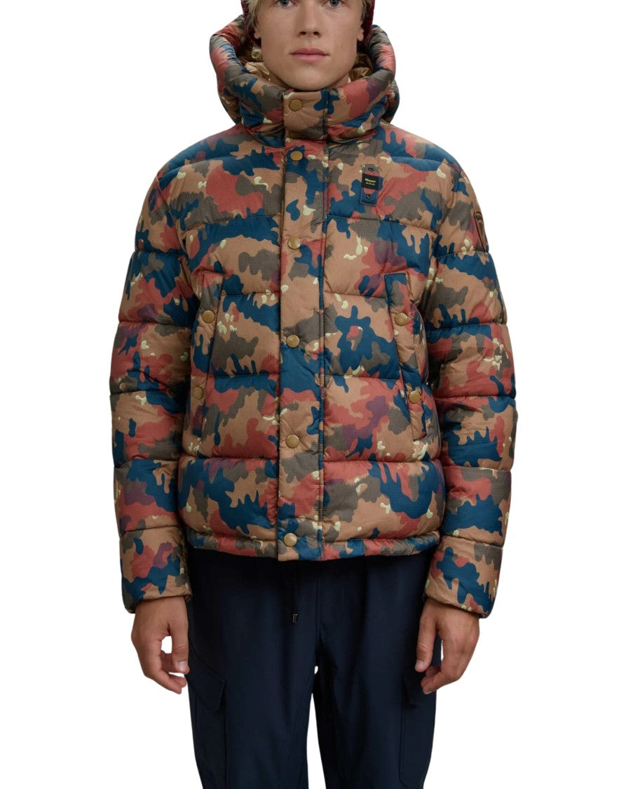 Blauer Burton Camouflage Puffer Jacket