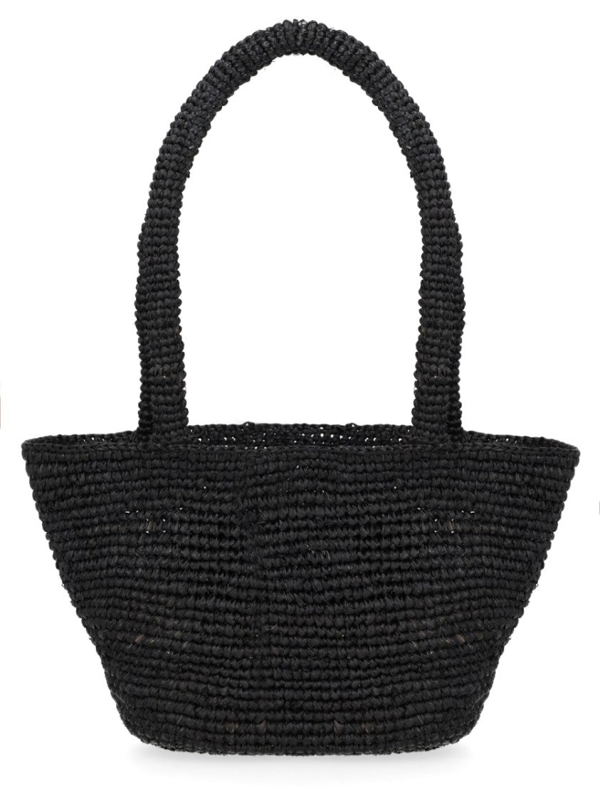 Manebi Natural Panier Woven Raffia Tote Bag