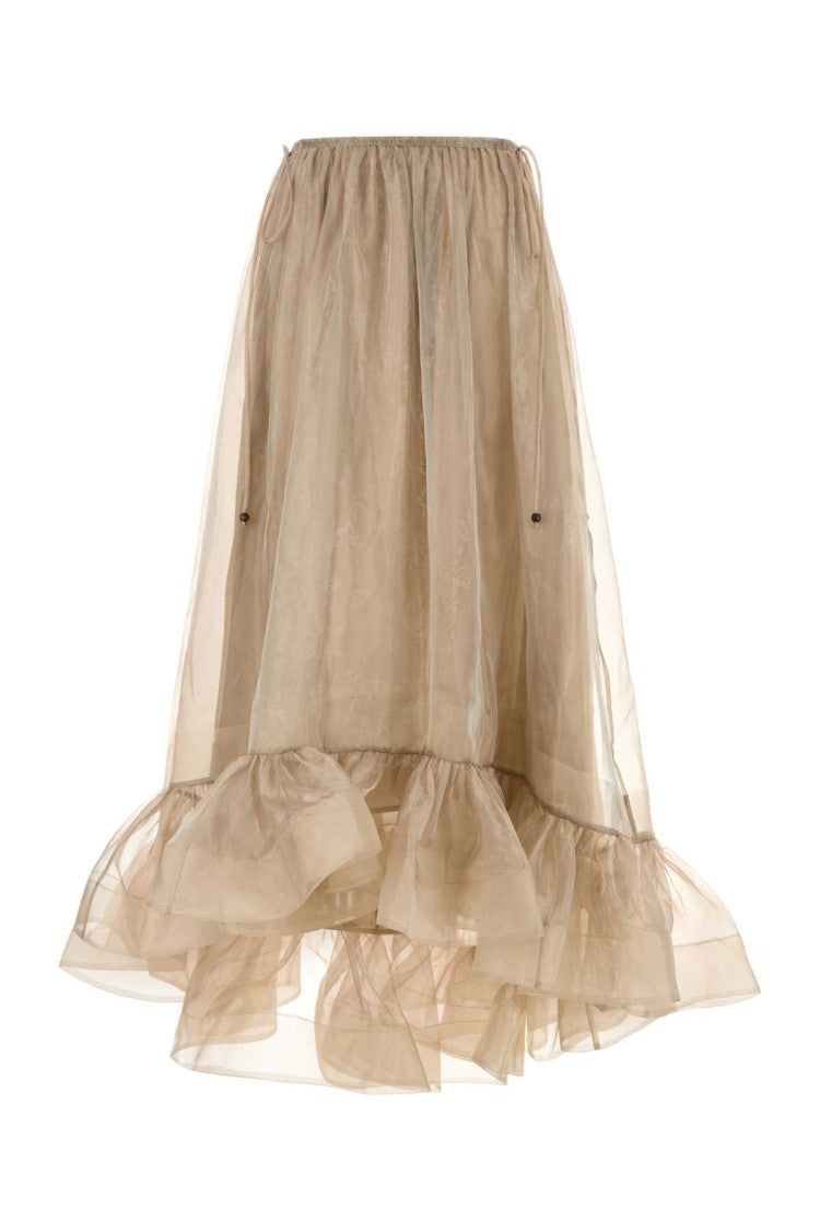 Zimmermann Cappuccino Organza Dawning Skirt