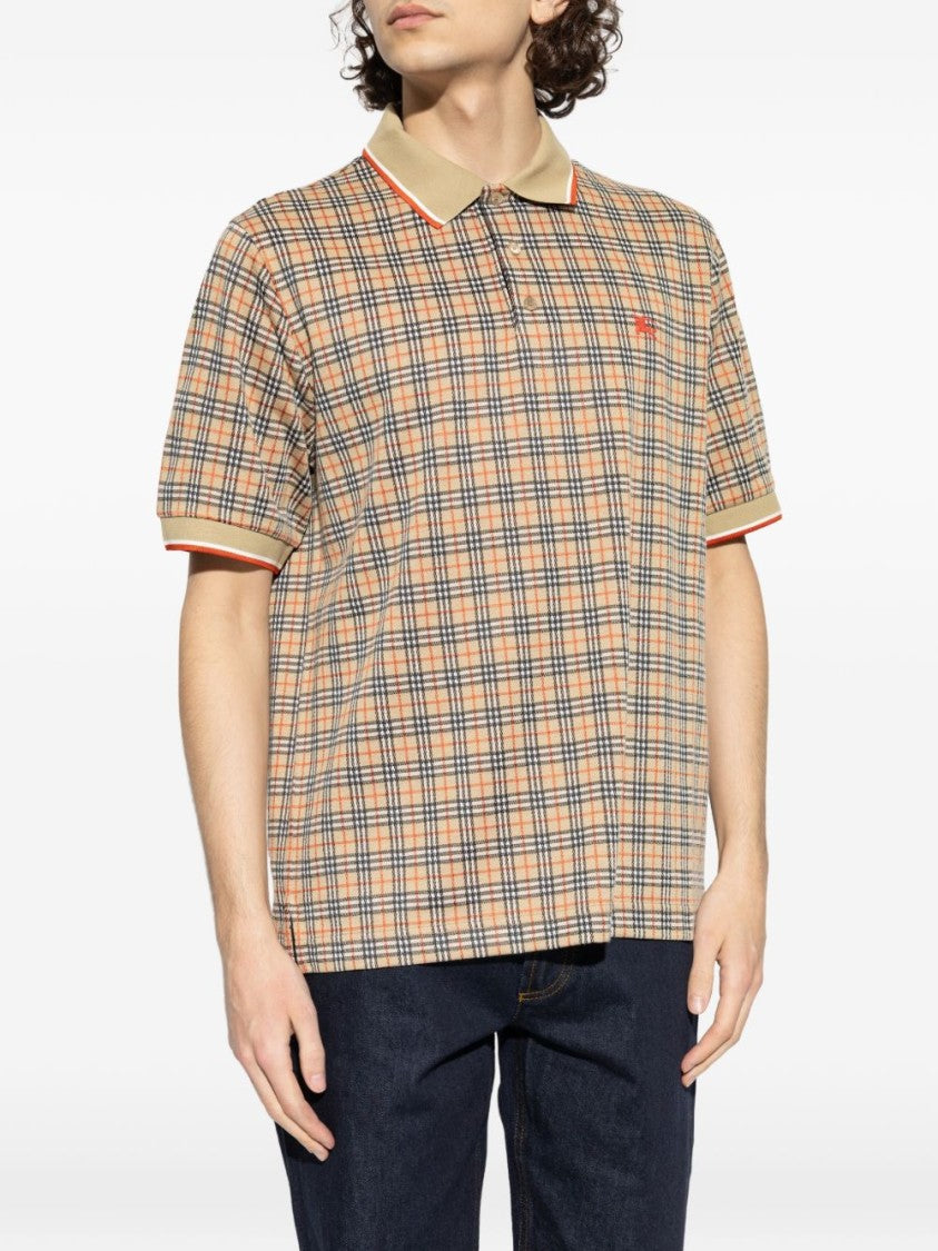 Burberry Classic Check Pattern Polo Shirt