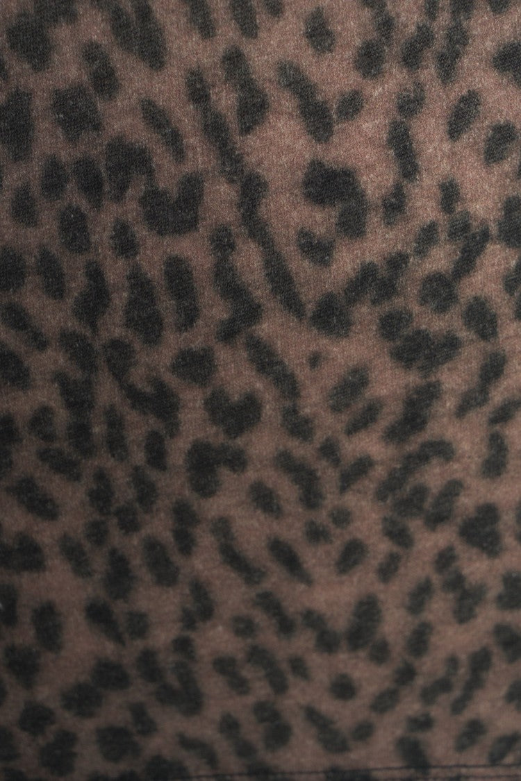 Majestic Filatures Animal Print Semi-Transparent Fitted Turtleneck