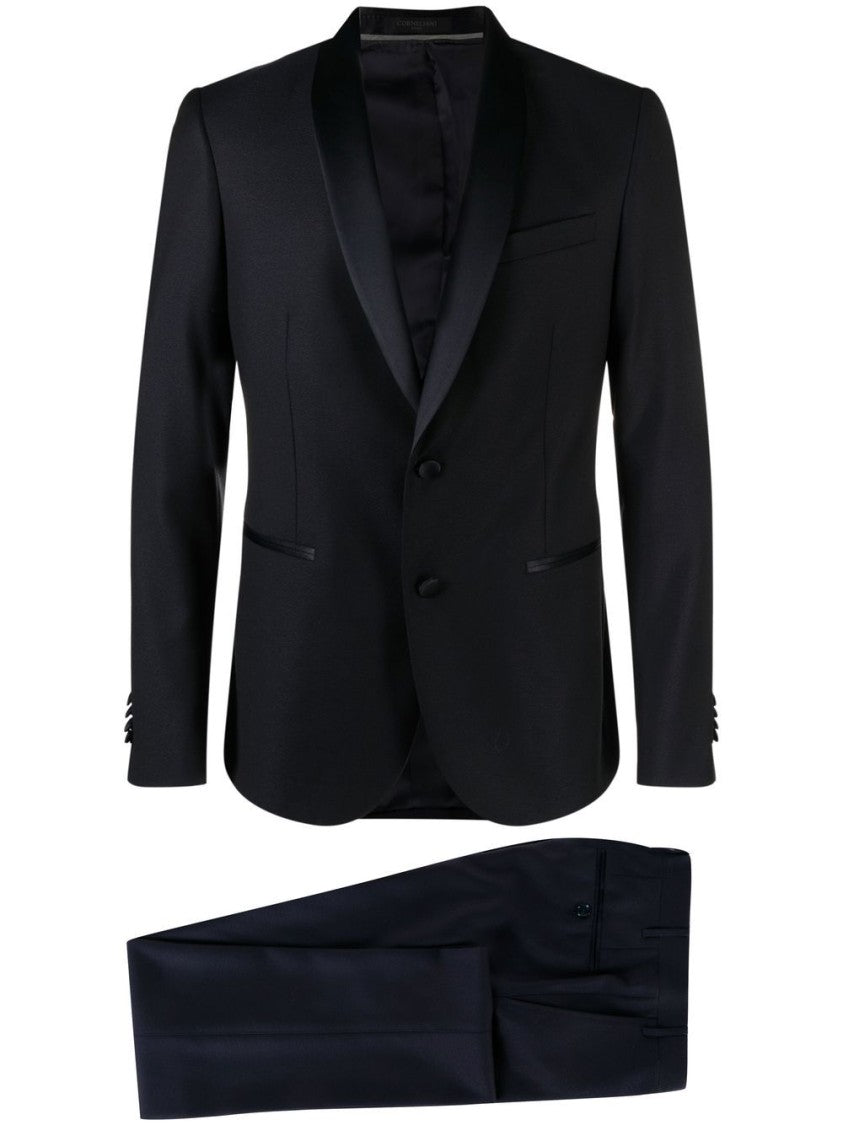 Corneliani Blue Virgin Wool Suit