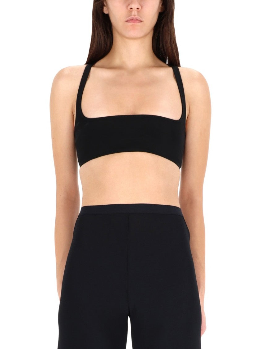 Rick Owens X Lilies Cropped Black Top
