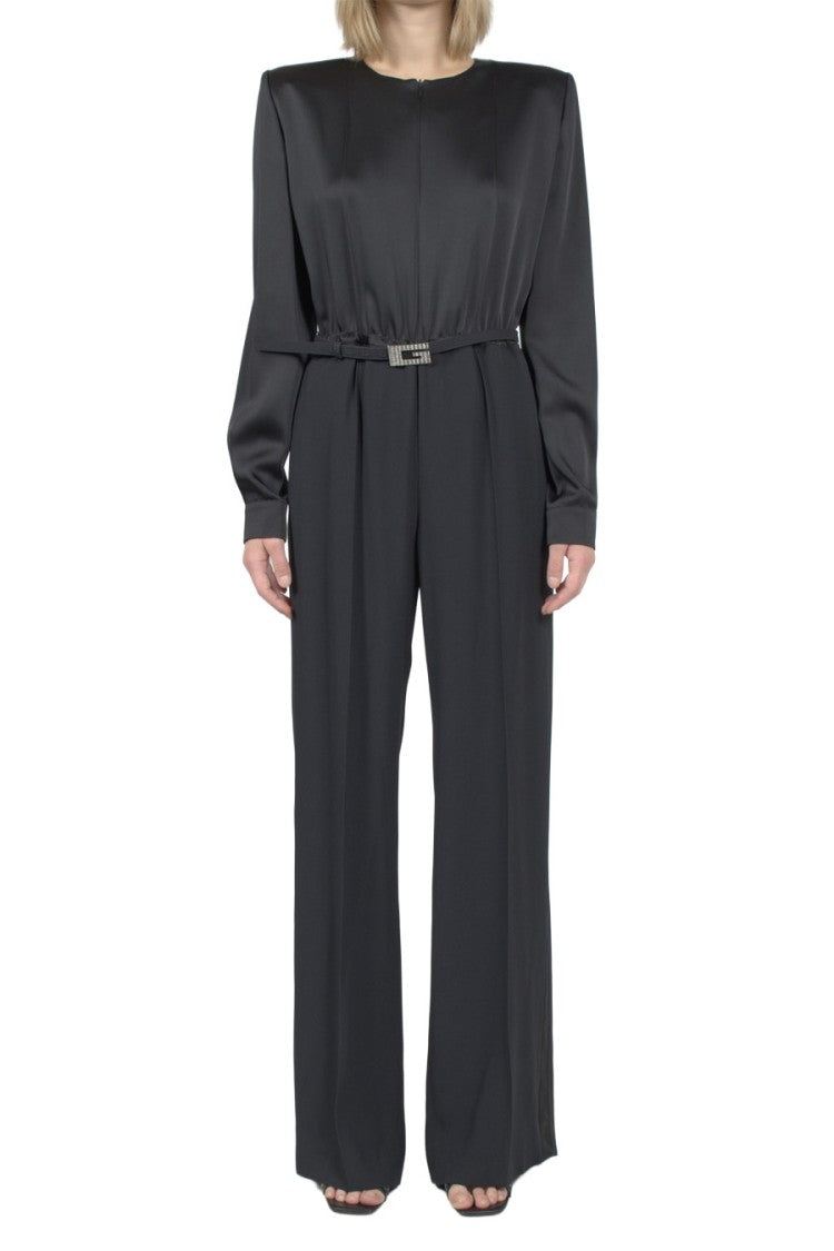 Gucci Black Crepe Wide-Leg Jumpsuit