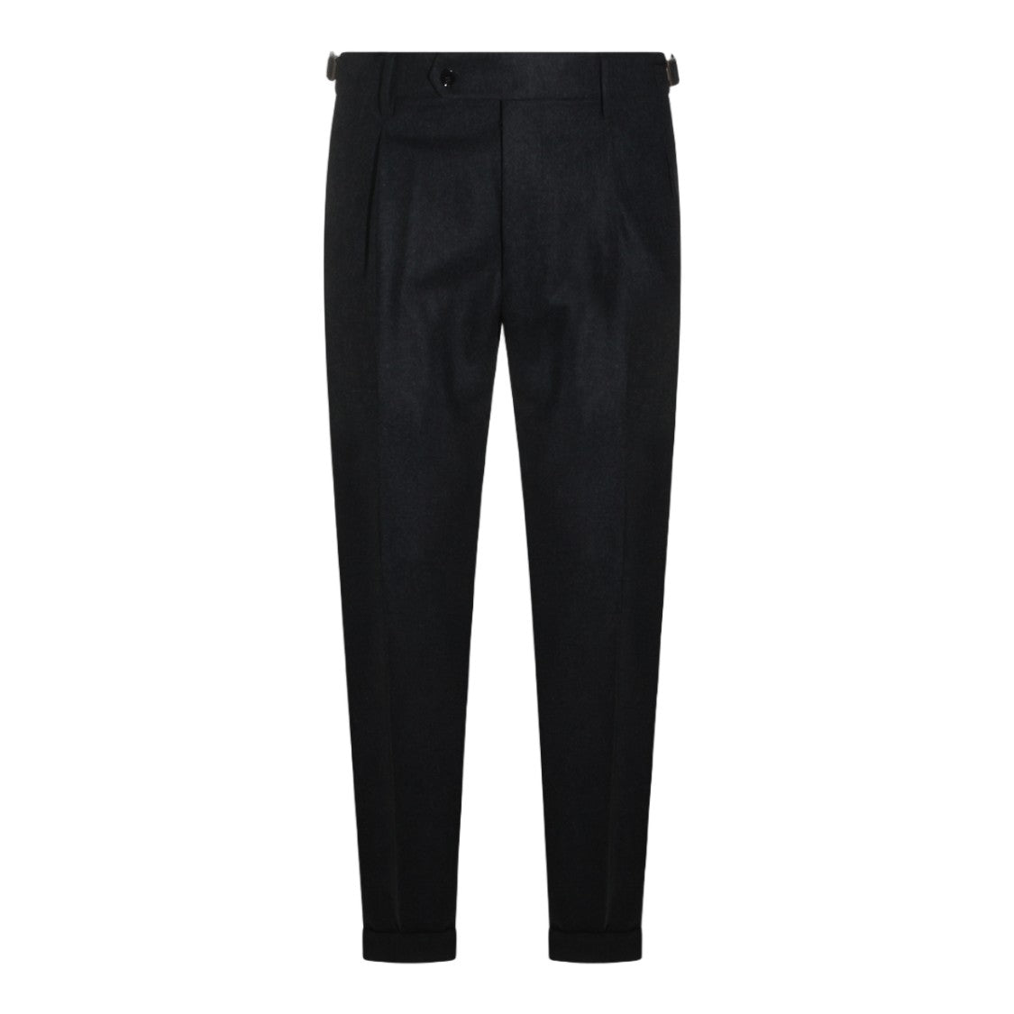Berwich Black Cuffed Tailored Straight-Leg Pants