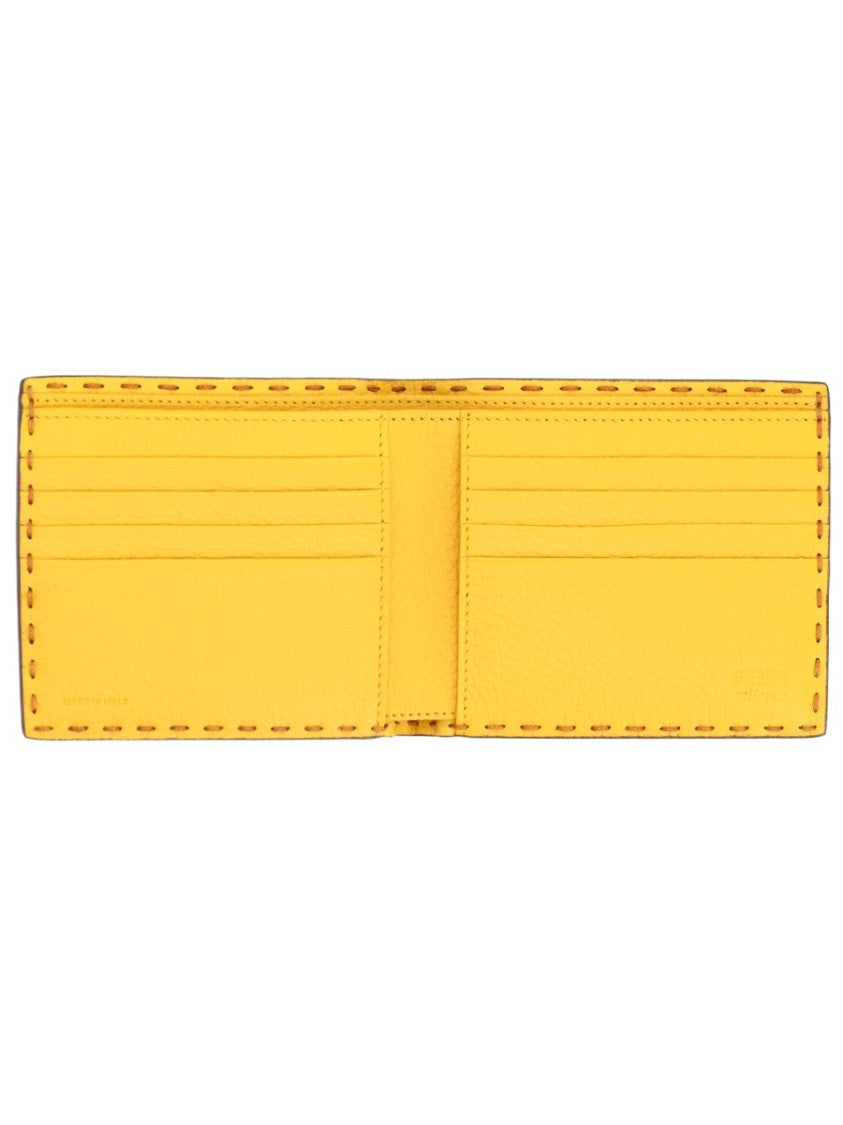 Fendi Selleria Textured Calf Leather Wallet