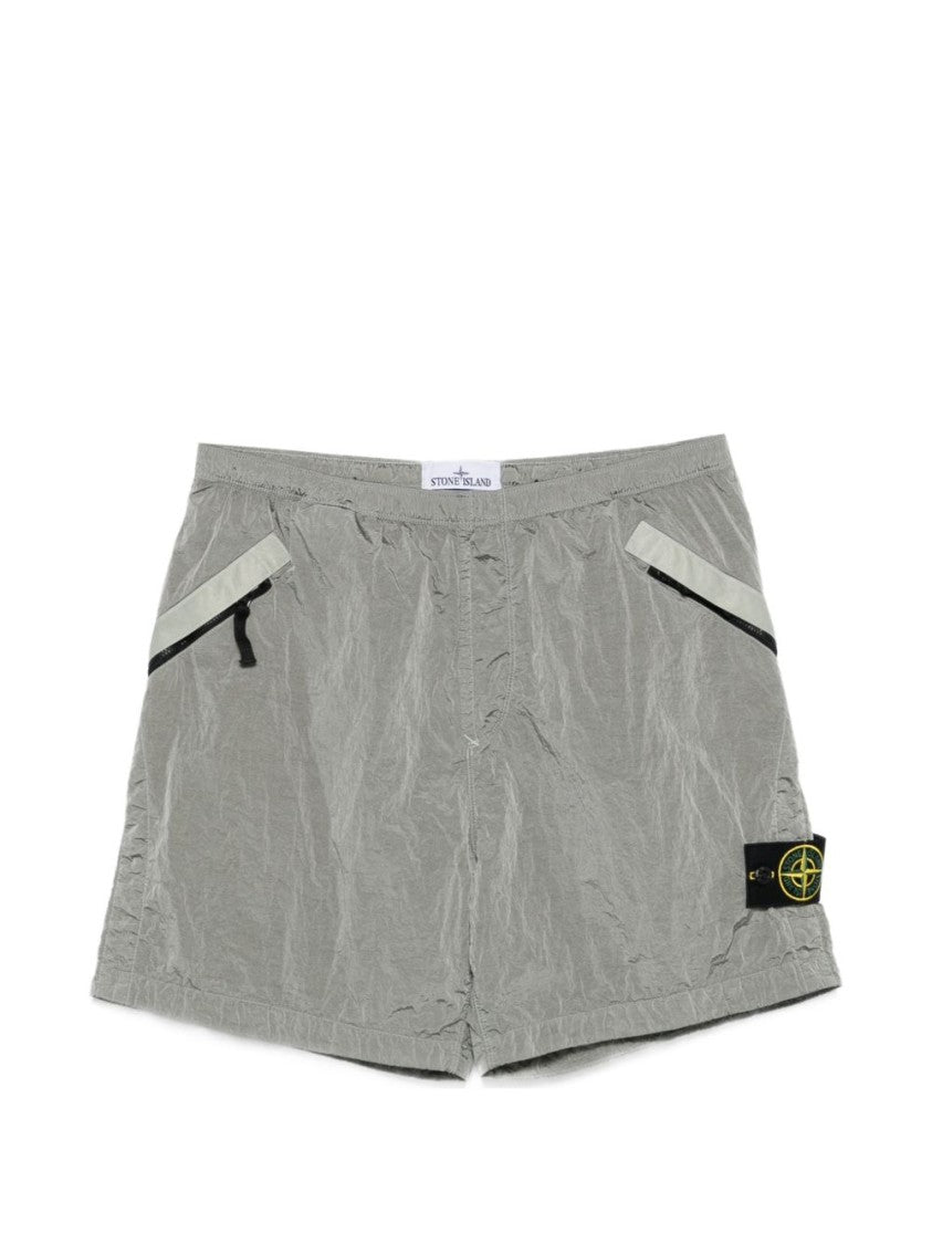 Stone Island Relaxed Fit Grey Shorts