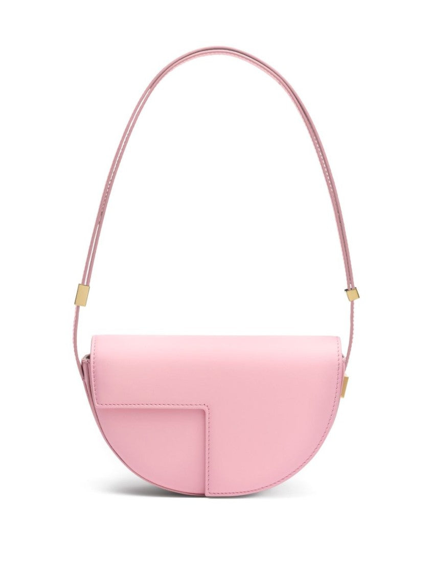 Patou Flamingo Pink Foldover Top Bag With Adjustable Strap