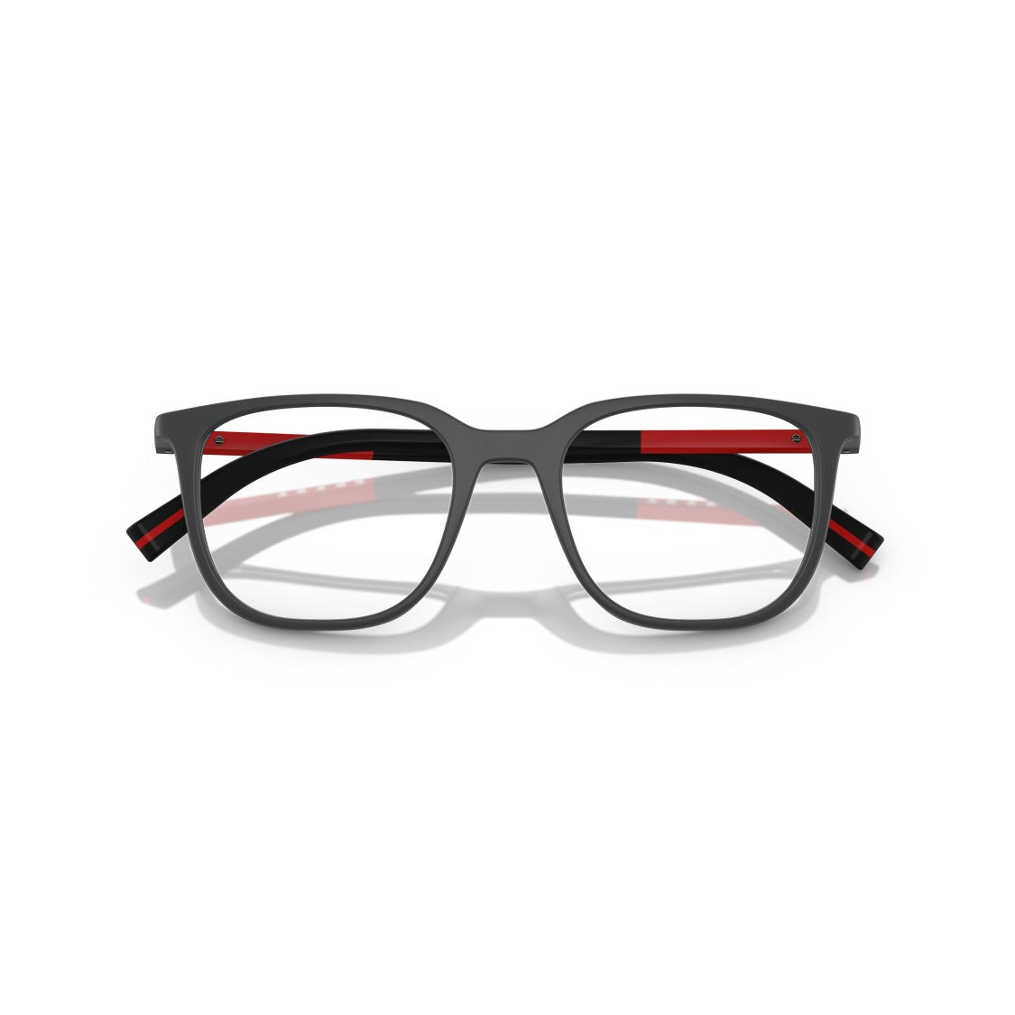 Prada Linea Rossa 0Ps 04Rv Matte Grey Rectangular Sunglasses