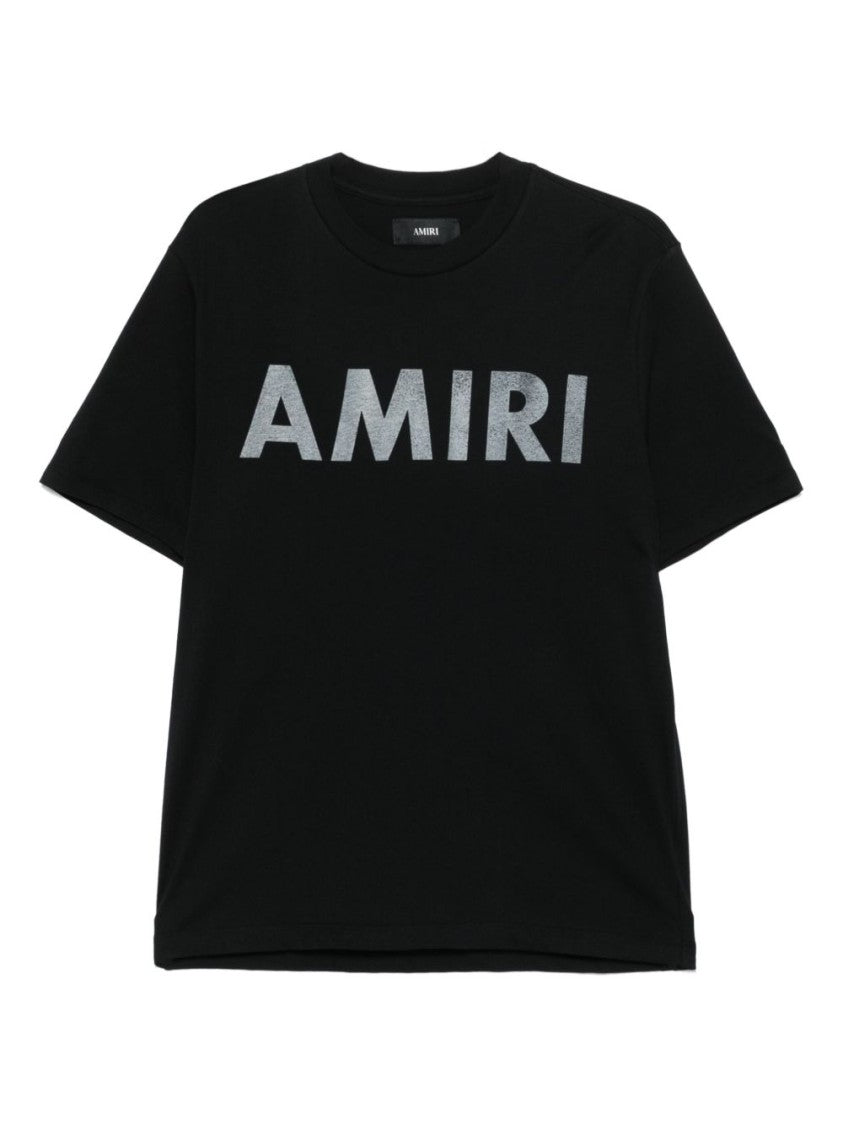 Amiri Bold Graphic Print Black Crew Neck T-Shirt