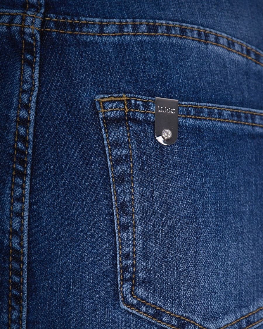 Liu Jo Flare Jeans In Stretch Denim