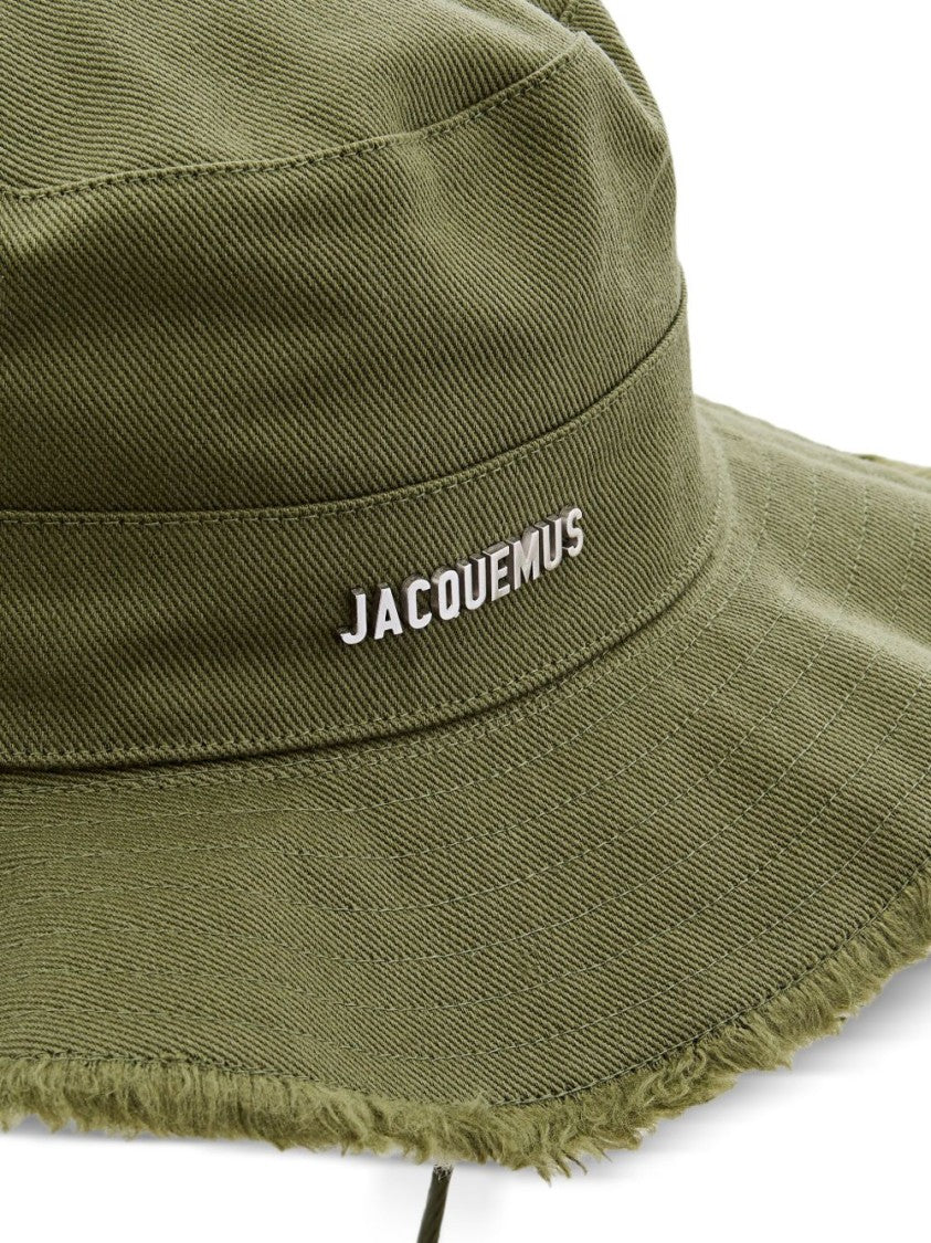 Jacquemus Wide-Brim Hat With Frayed Edge