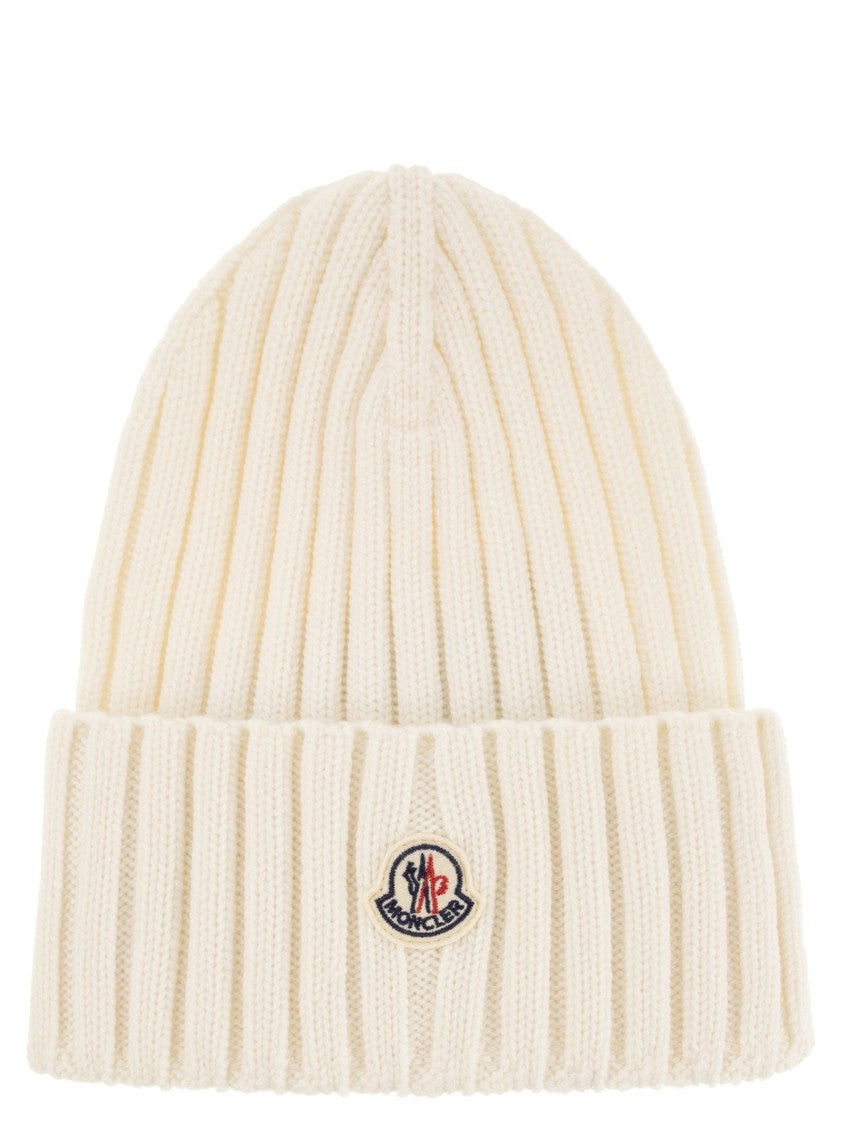 Moncler Textured Virgin Wool Beanie