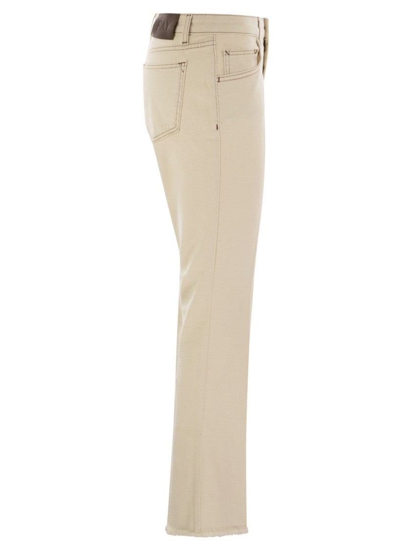 Fay Skinny Stretch Cotton Denim Trousers