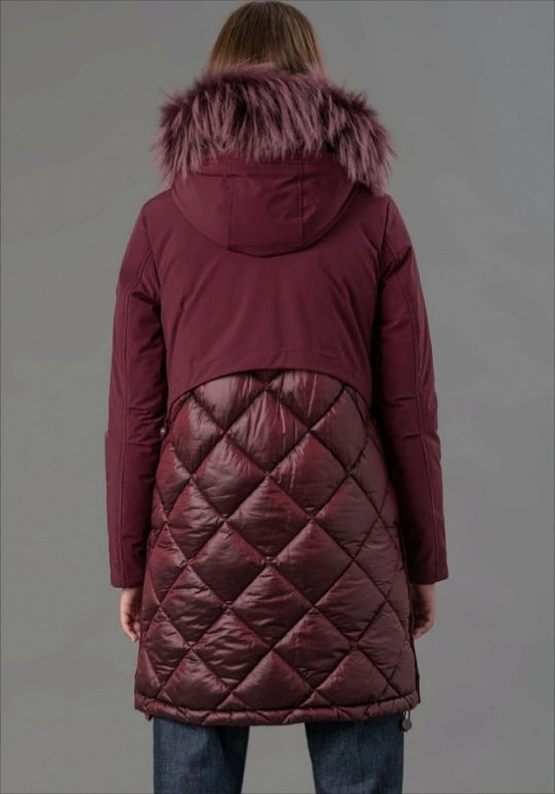 Rihunik Hooded Jacket With Detachable Natural Fur