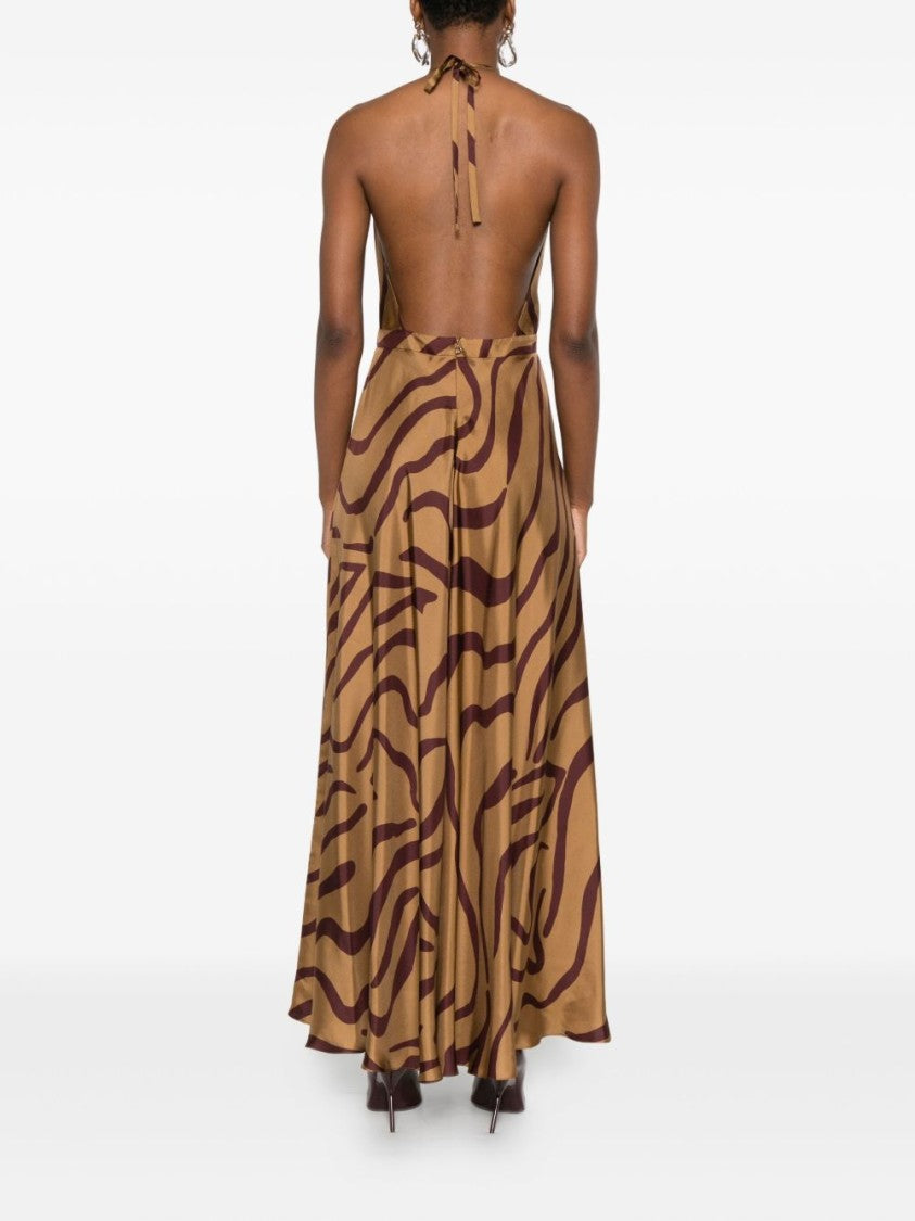 Raquel Diniz Flowing Silk Maxi Dress