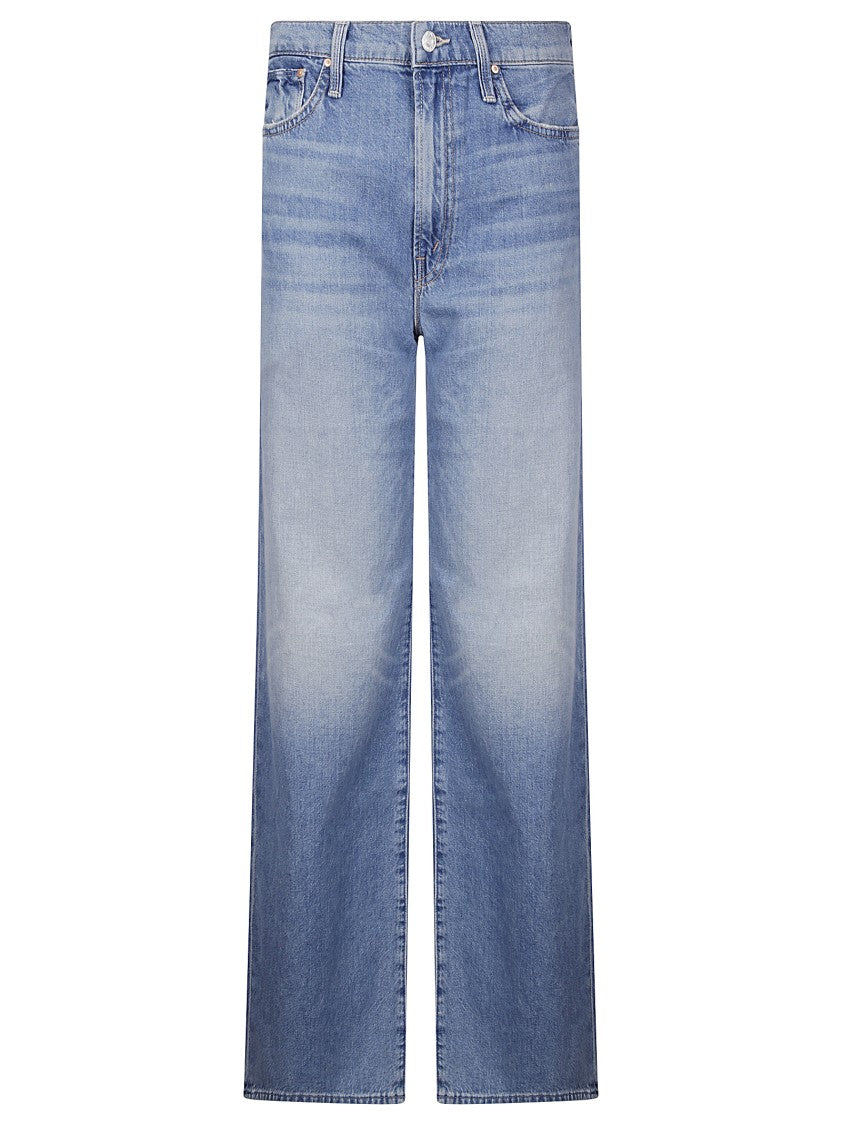 Mother Straight-Leg Denim Jeans With Classic Five-Pocket Design