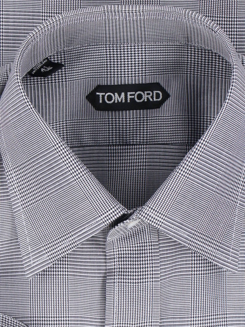 Tom Ford Classic Checkered Button-Down Shirt