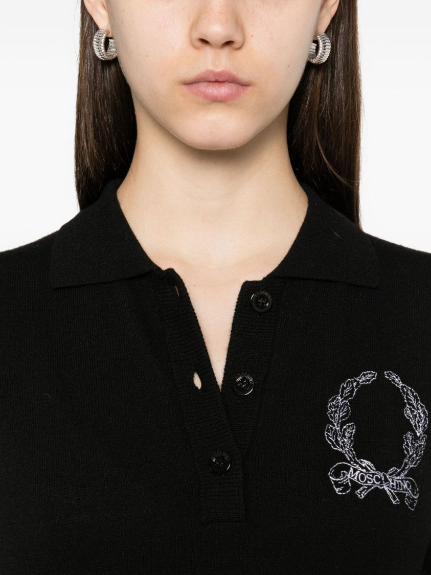 Moschino Short-Sleeved Polo Sweater
