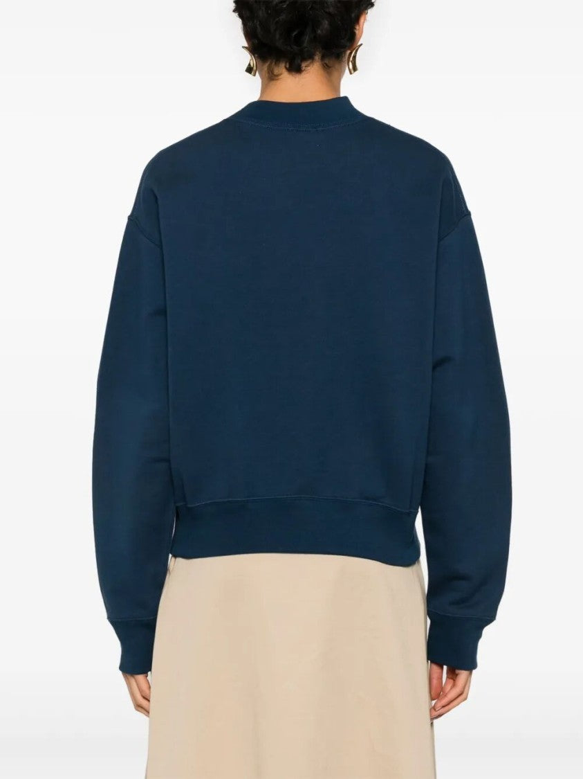 Chloé Mock-Neck Logo Sweater