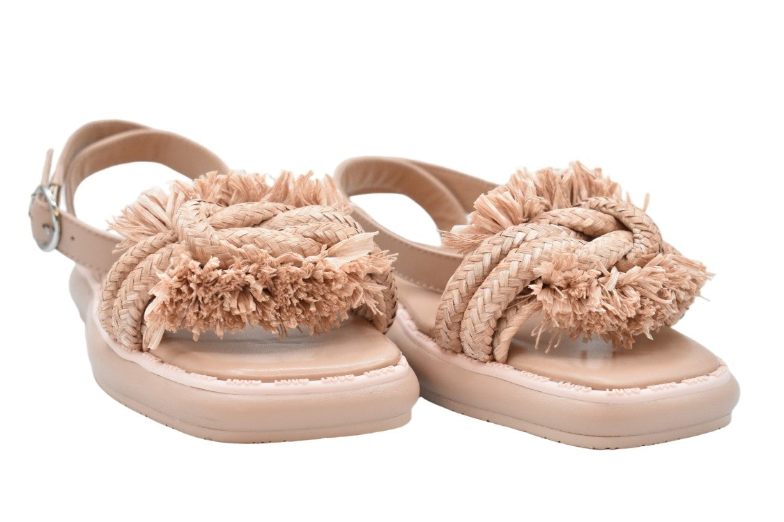 Liu Jo Sole Flat Sandals With Braided Knot Detail