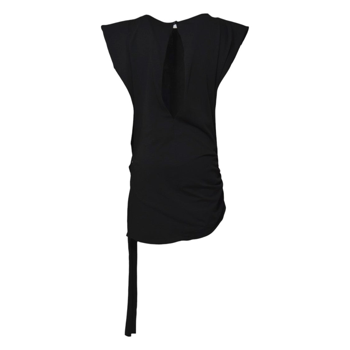 Nine Minutes Short T-Shirt Dress In Soft Black Cotton Jersey